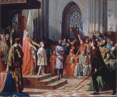 María de Molina Presents Her Son Fernando IV at the Cortes of Valladolid in 1295 by Antonio Gisbert